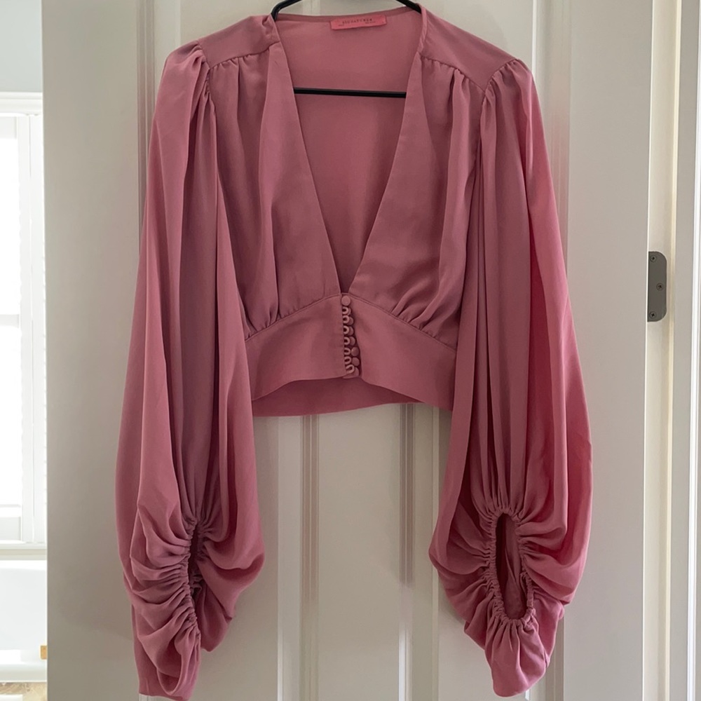 Like new cropped button blouse